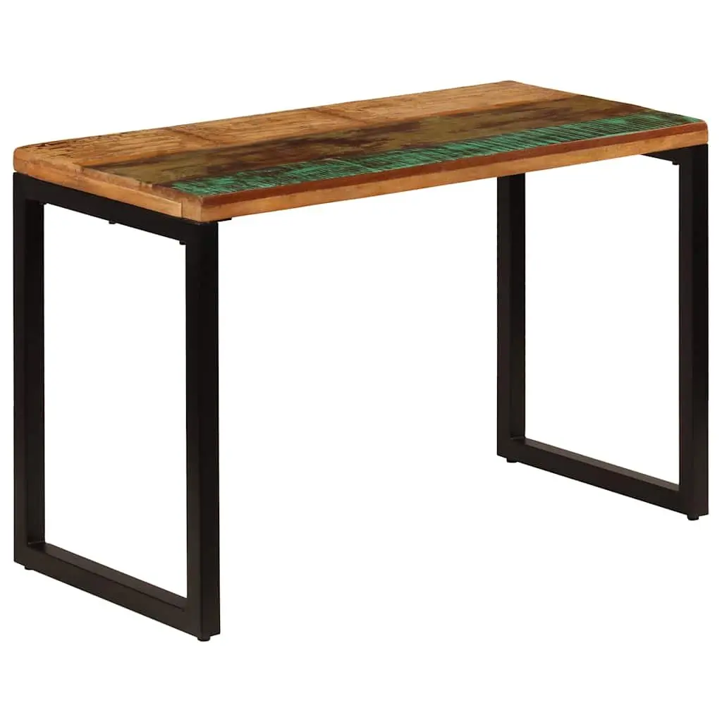 Dining Table Solid Reclaimed Wood Steel Frame 115x55x76 cm