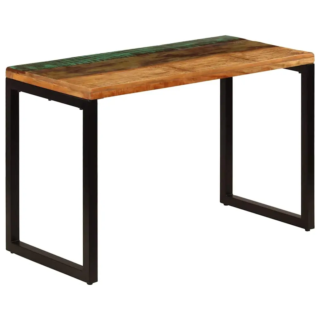 Dining Table Solid Reclaimed Wood Steel Frame 115x55x76 cm