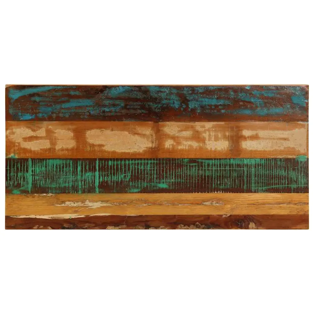 Dining Table Solid Reclaimed Wood Steel Frame 115x55x76 cm