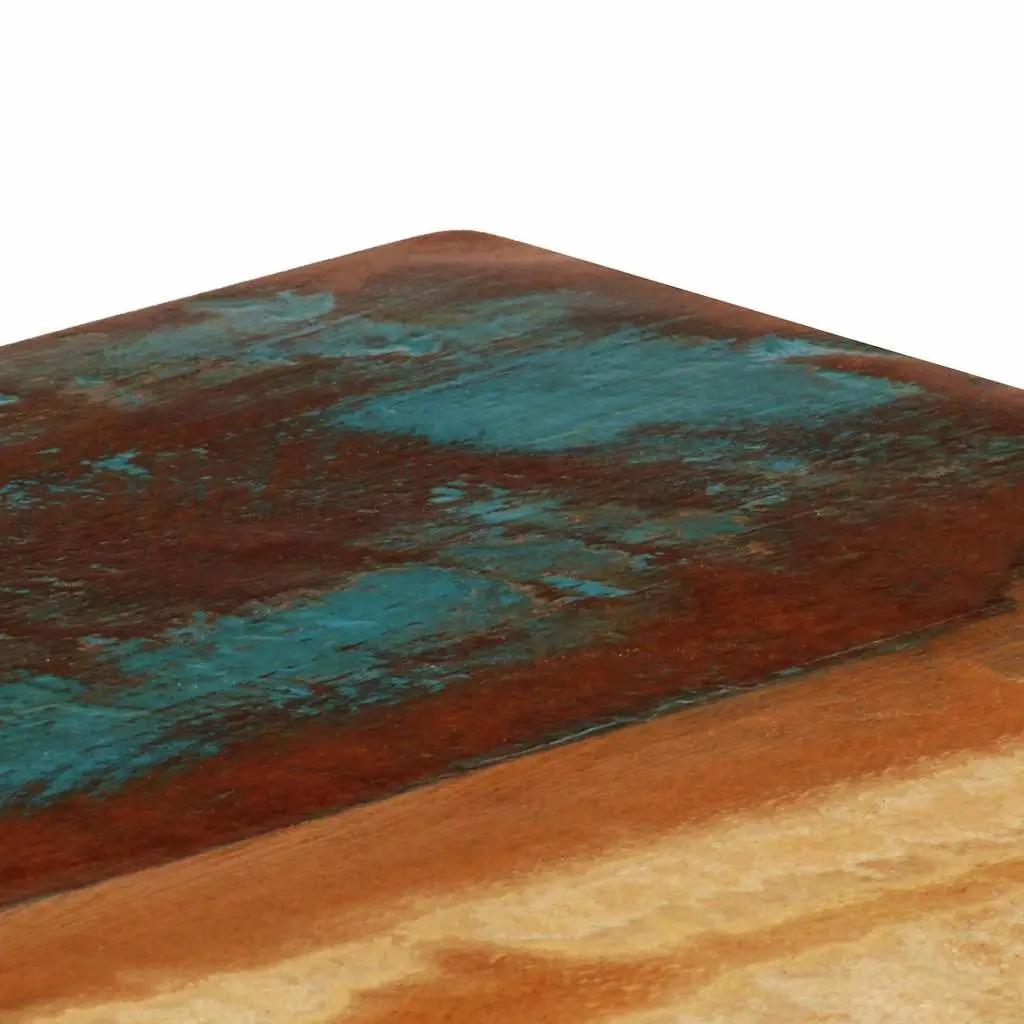 Dining Table Solid Reclaimed Wood Steel Frame 115x55x76 cm