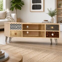 You’ll Love This Brown Mango Wood TV Cabinet