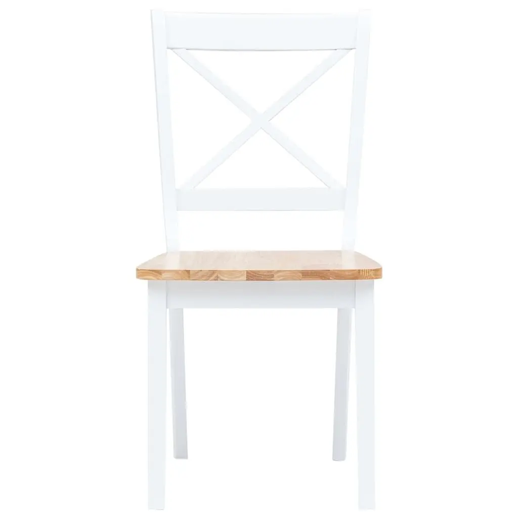 Dining Chairs Set 2 Pieces White Kitchen Room Seating Ergonomic Design Furniture
