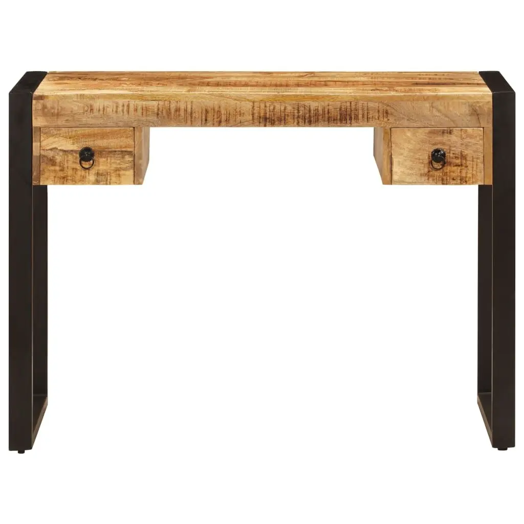 Mango Wood Desk with Drawers 110x50x77 cm