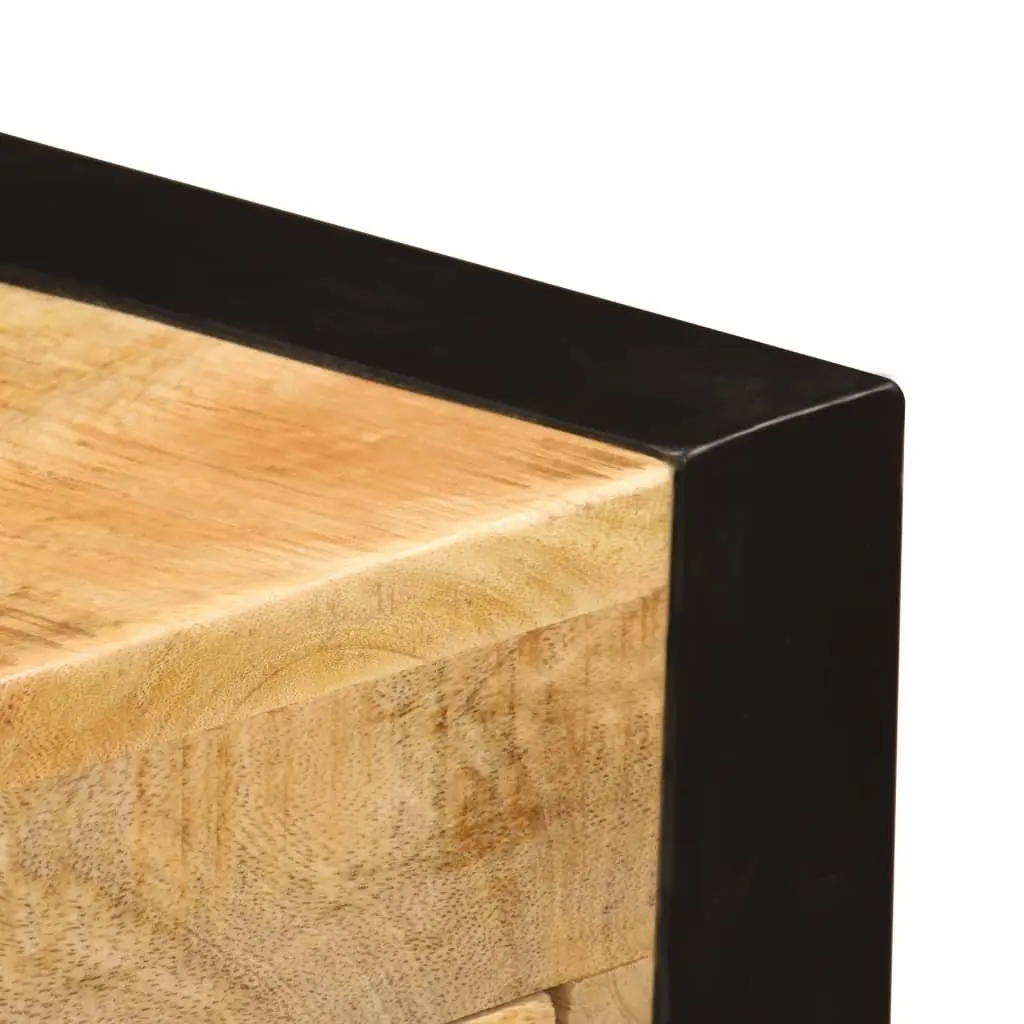 Mango Wood Desk with Drawers 110x50x77 cm