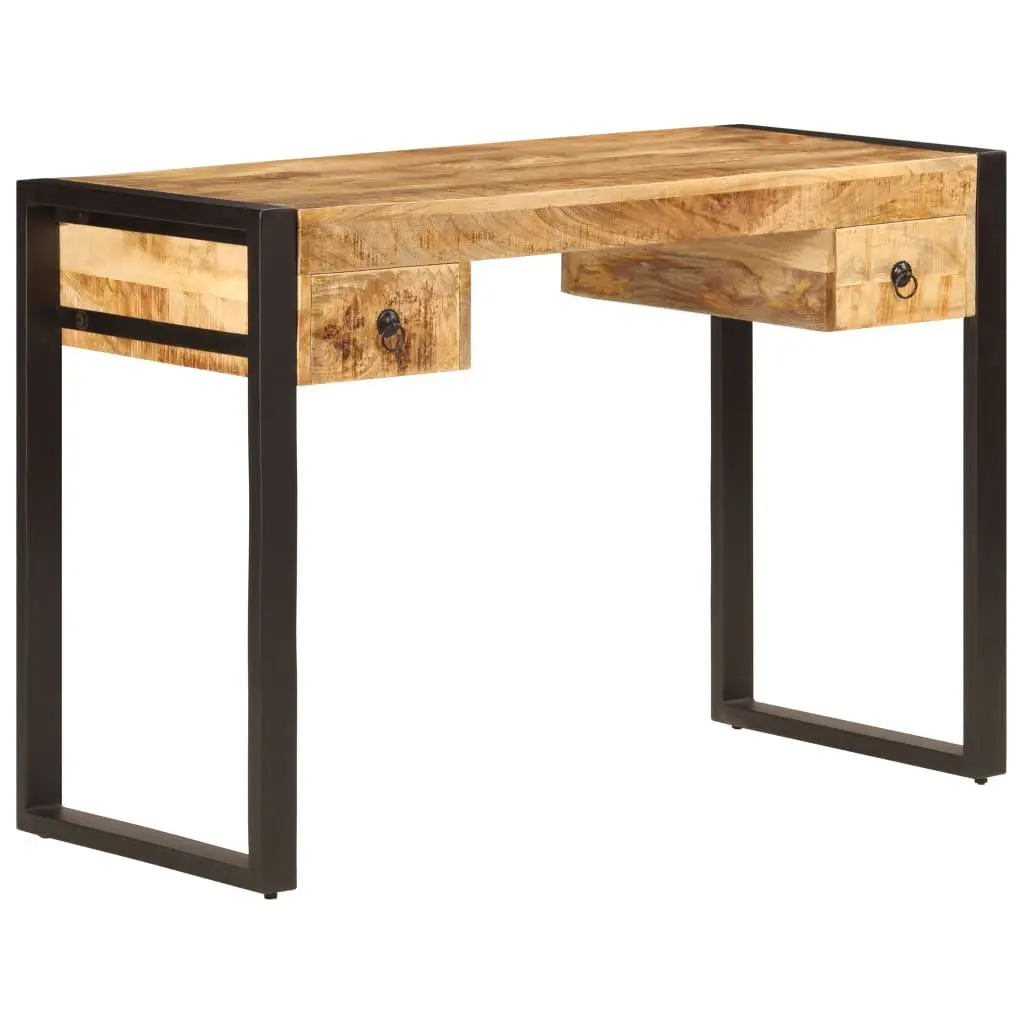Mango Wood Desk with Drawers 110x50x77 cm