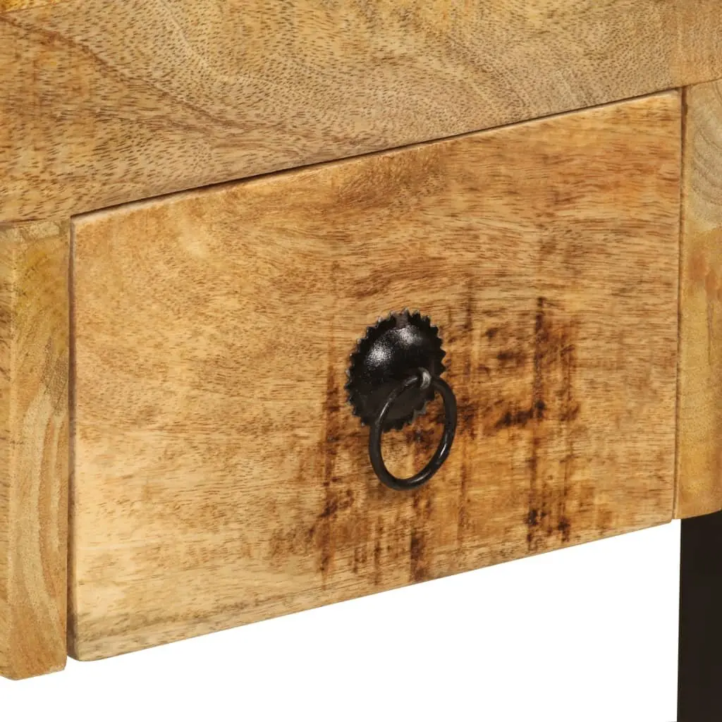 Mango Wood Desk with Drawers 110x50x77 cm