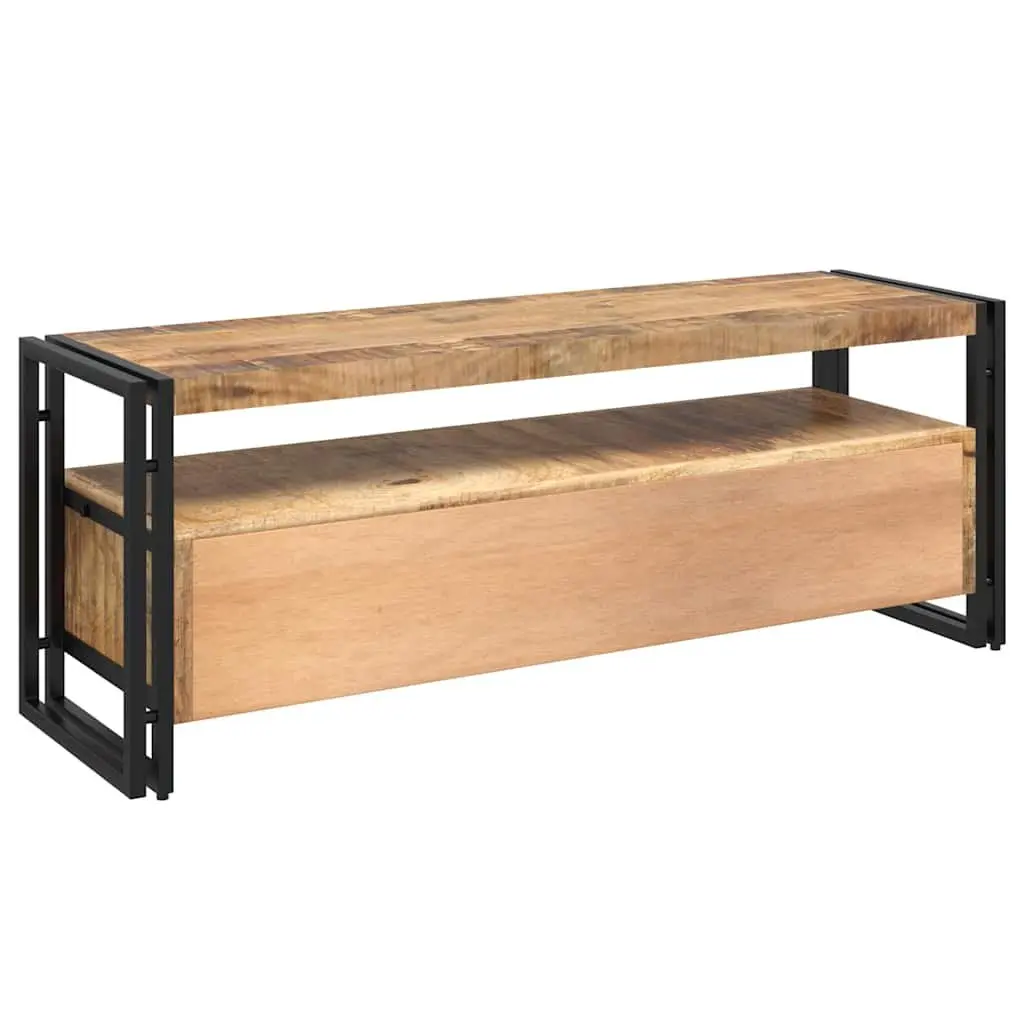 TV Cabinet 120x35x45 cm Solid Mango Wood Brown Vintage Style Storage Unit