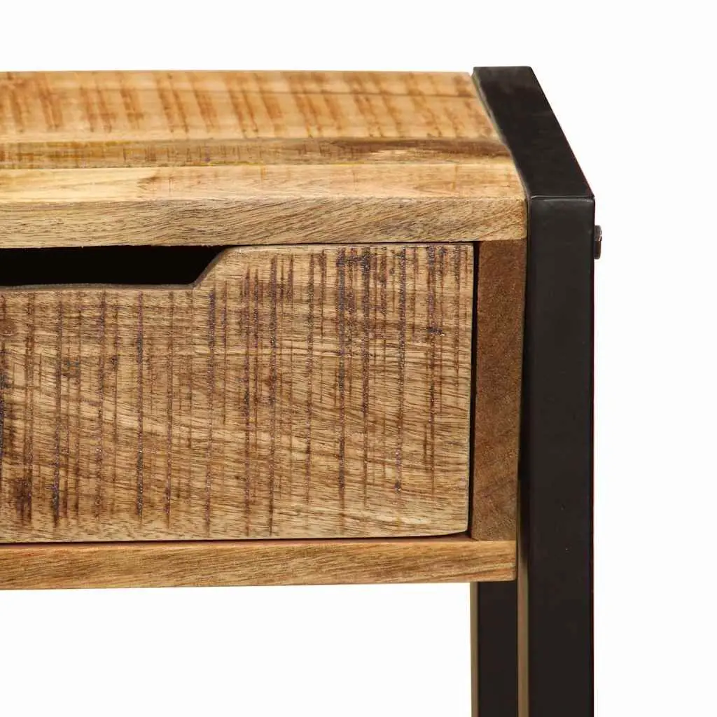 Sideboard Solid Mango Wood 3 Drawers 110x35x75 cm Storage Cabinet