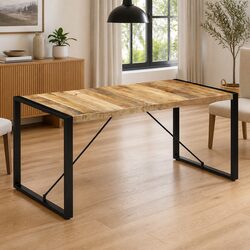 Your Friendly Solid Mango Wood Dining Table 160x80x75cm
