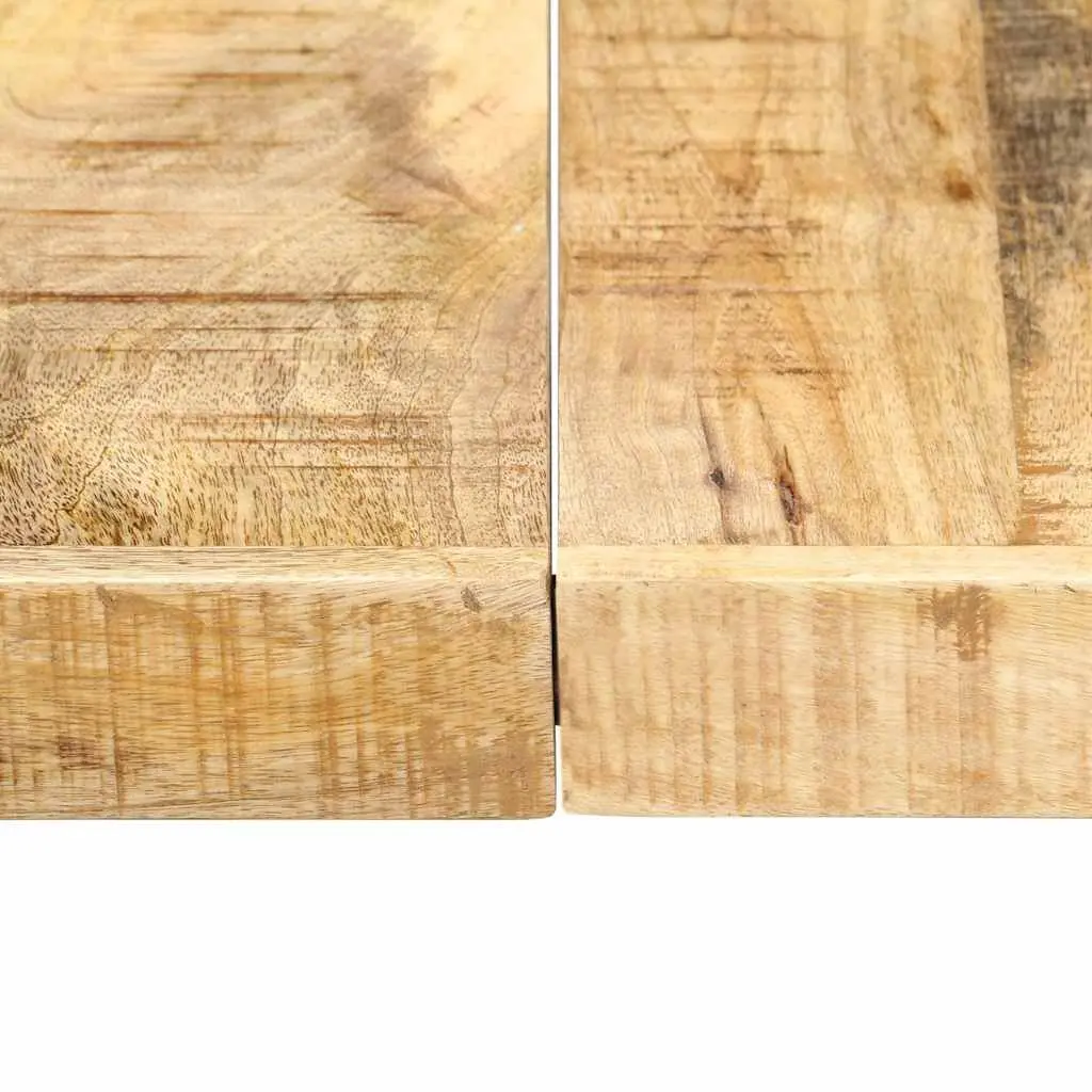 Dining Table Industrial Style Solid Mango Wood 160x80x75cm Brown