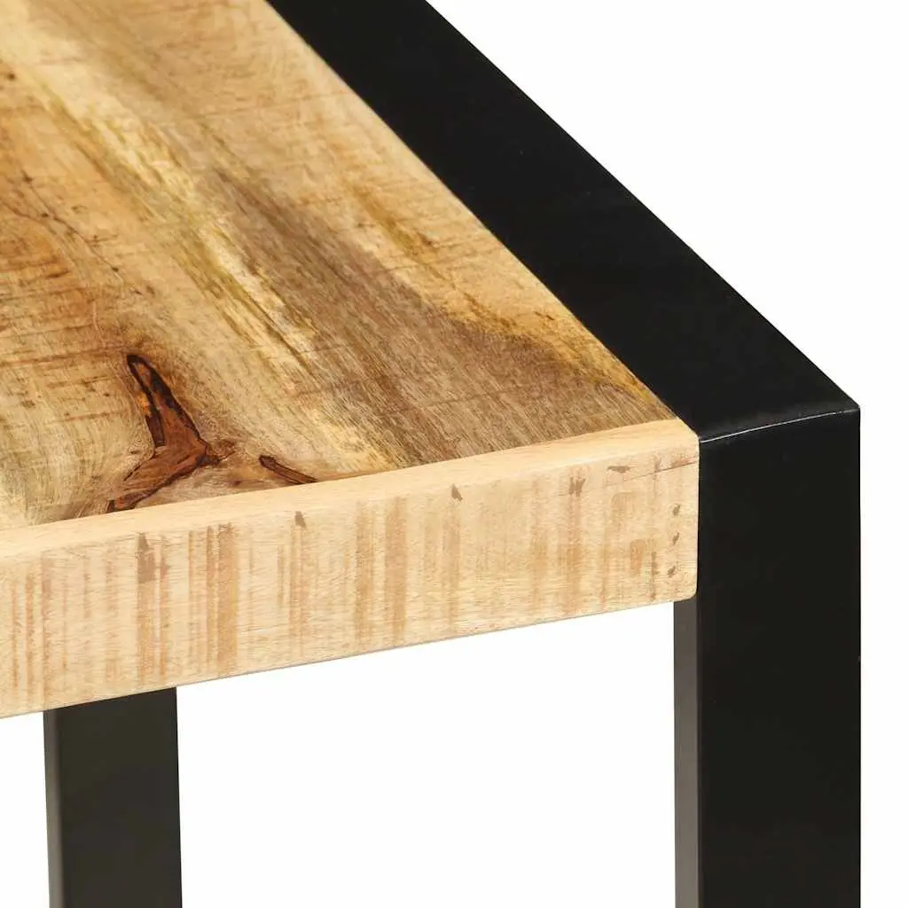 Dining Table Industrial Style Solid Mango Wood 160x80x75cm Brown