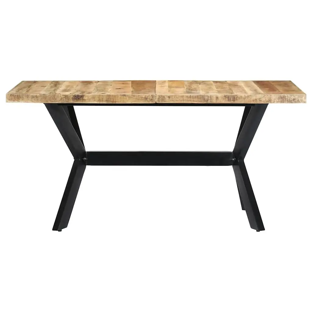 Dining Table Industrial Style Solid Mango Wood 140x70x75 cm