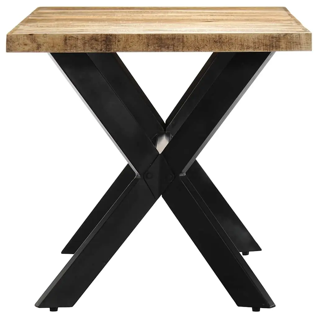Dining Table Industrial Style Solid Mango Wood 140x70x75 cm