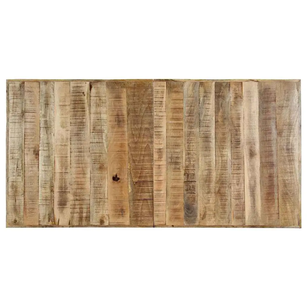 Dining Table Industrial Style Solid Mango Wood 140x70x75 cm