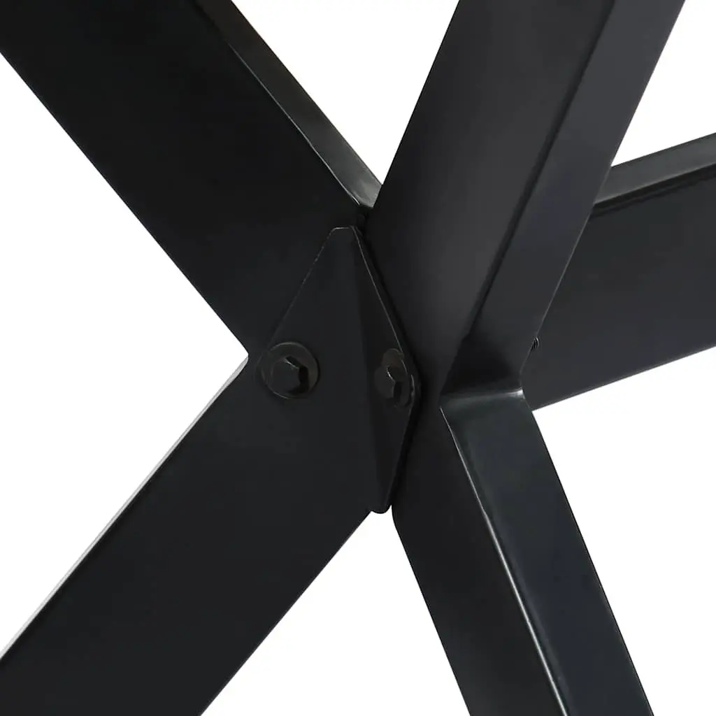 Dining Table Industrial Style Solid Mango Wood 140x70x75 cm