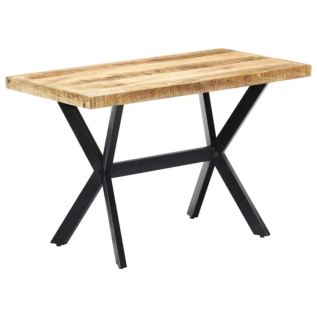 Dining Table Industrial Style Solid Mango Wood 120x60x75 cm