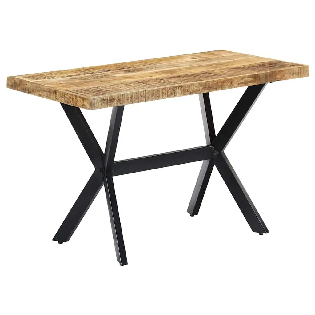 Dining Table Industrial Style Solid Mango Wood 120x60x75 cm