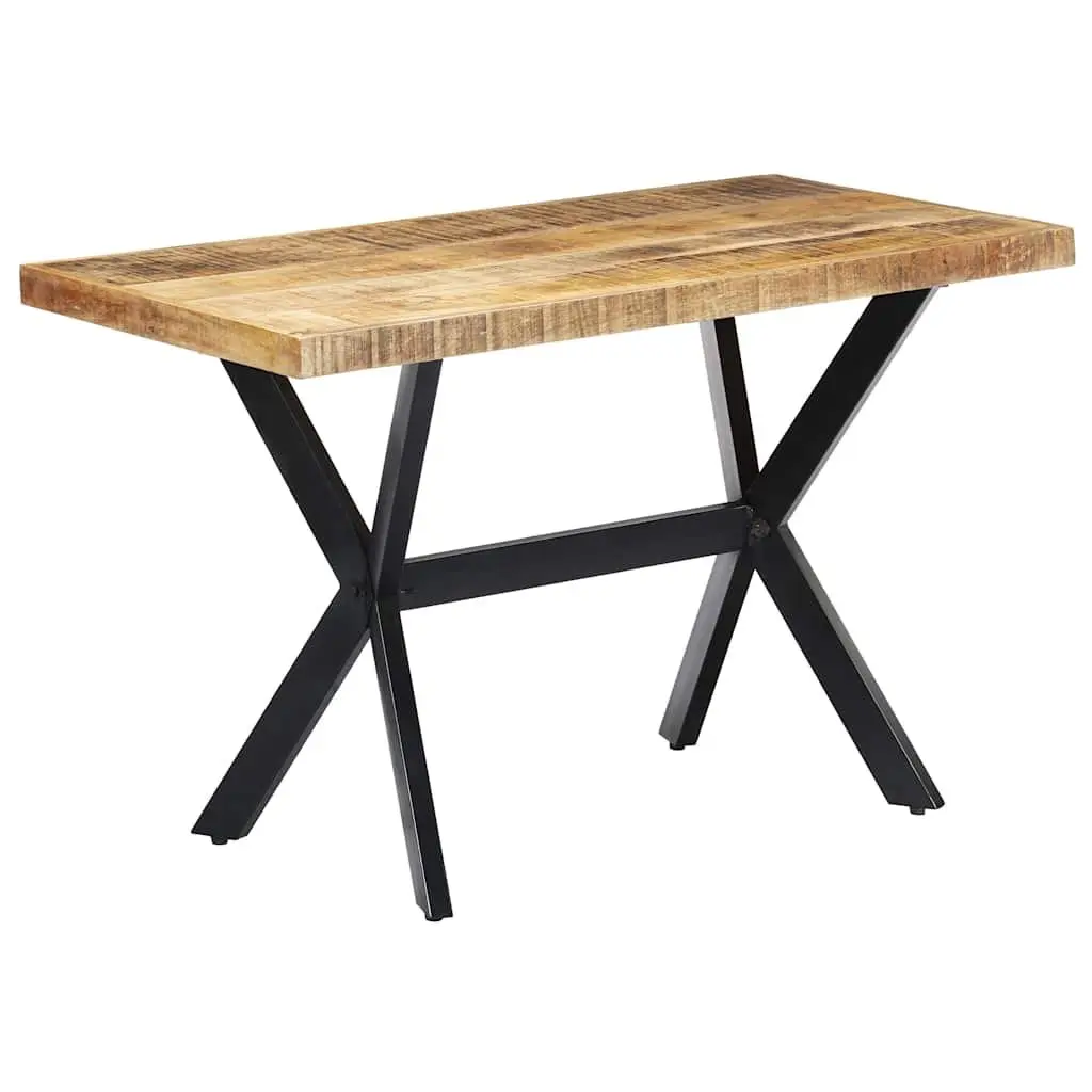 Dining Table Industrial Style Solid Mango Wood 120x60x75 cm