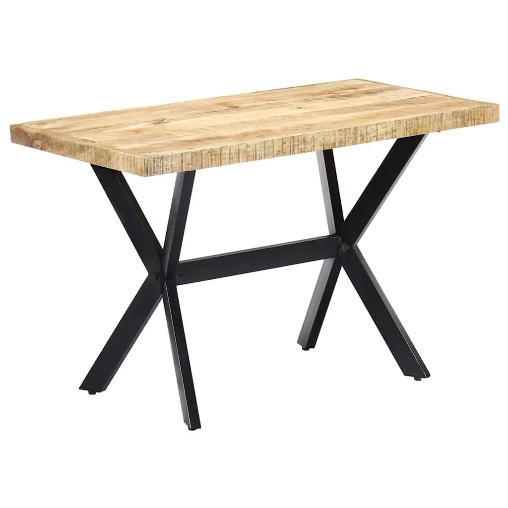 Dining Table Industrial Style Solid Mango Wood 120x60x75 cm