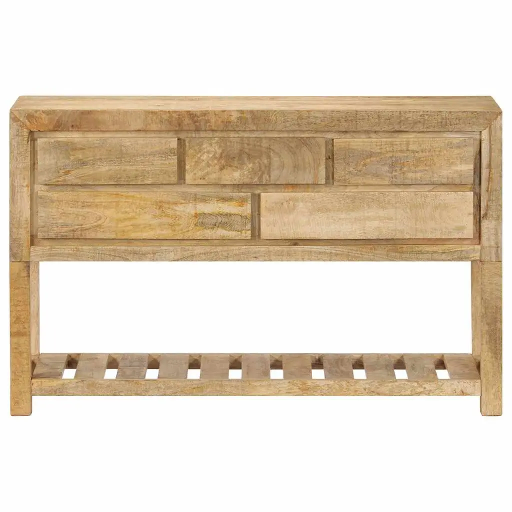 Sideboard Wooden Storage Cabinet with 5 Drawers and 1 Shelf 120x30x75 cm Brown