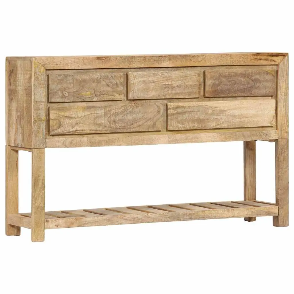 Sideboard Wooden Storage Cabinet with 5 Drawers and 1 Shelf 120x30x75 cm Brown