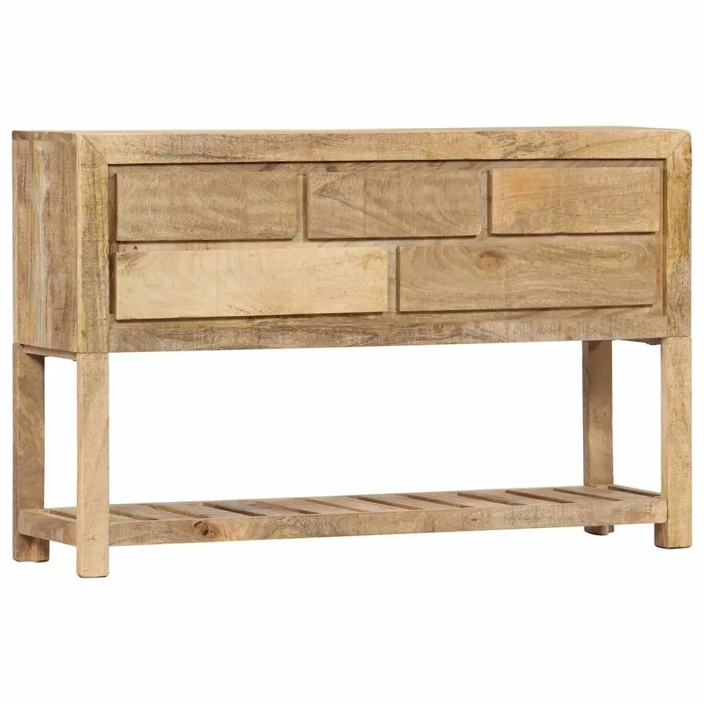 Sideboard Wooden Storage Cabinet with 5 Drawers and 1 Shelf 120x30x75 cm Brown