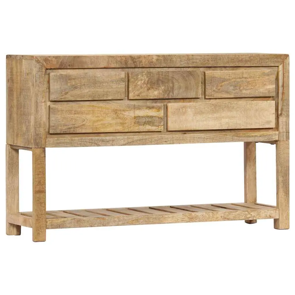 Sideboard Wooden Storage Cabinet with 5 Drawers and 1 Shelf 120x30x75 cm Brown