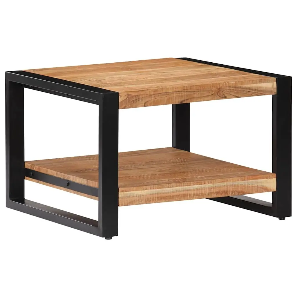 Coffee Table Handmade Retro 60x60x40 cm Brown Solid Acacia Wood