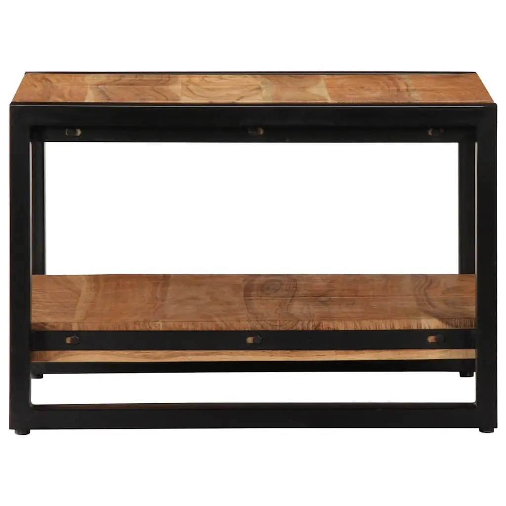 Coffee Table Handmade Retro 60x60x40 cm Brown Solid Acacia Wood