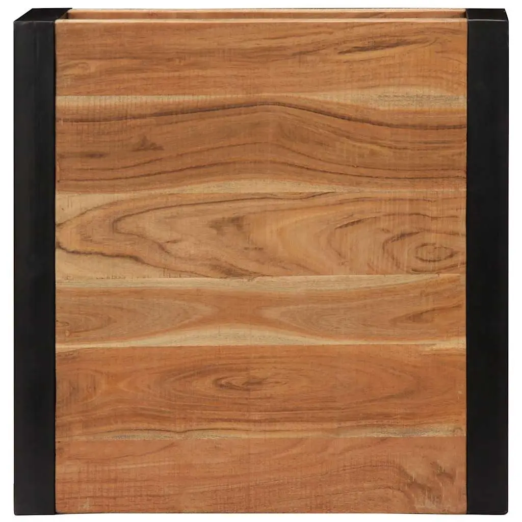 Coffee Table Handmade Retro 60x60x40 cm Brown Solid Acacia Wood