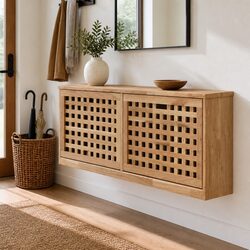 Welcoming Wooden Shoe Storage Bench for Your Space