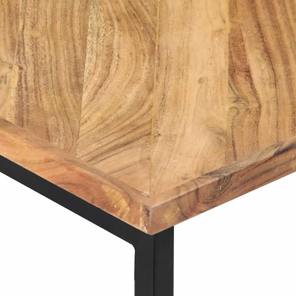 Coffee Table Solid Acacia Wood Brown 110x110x36 cm
