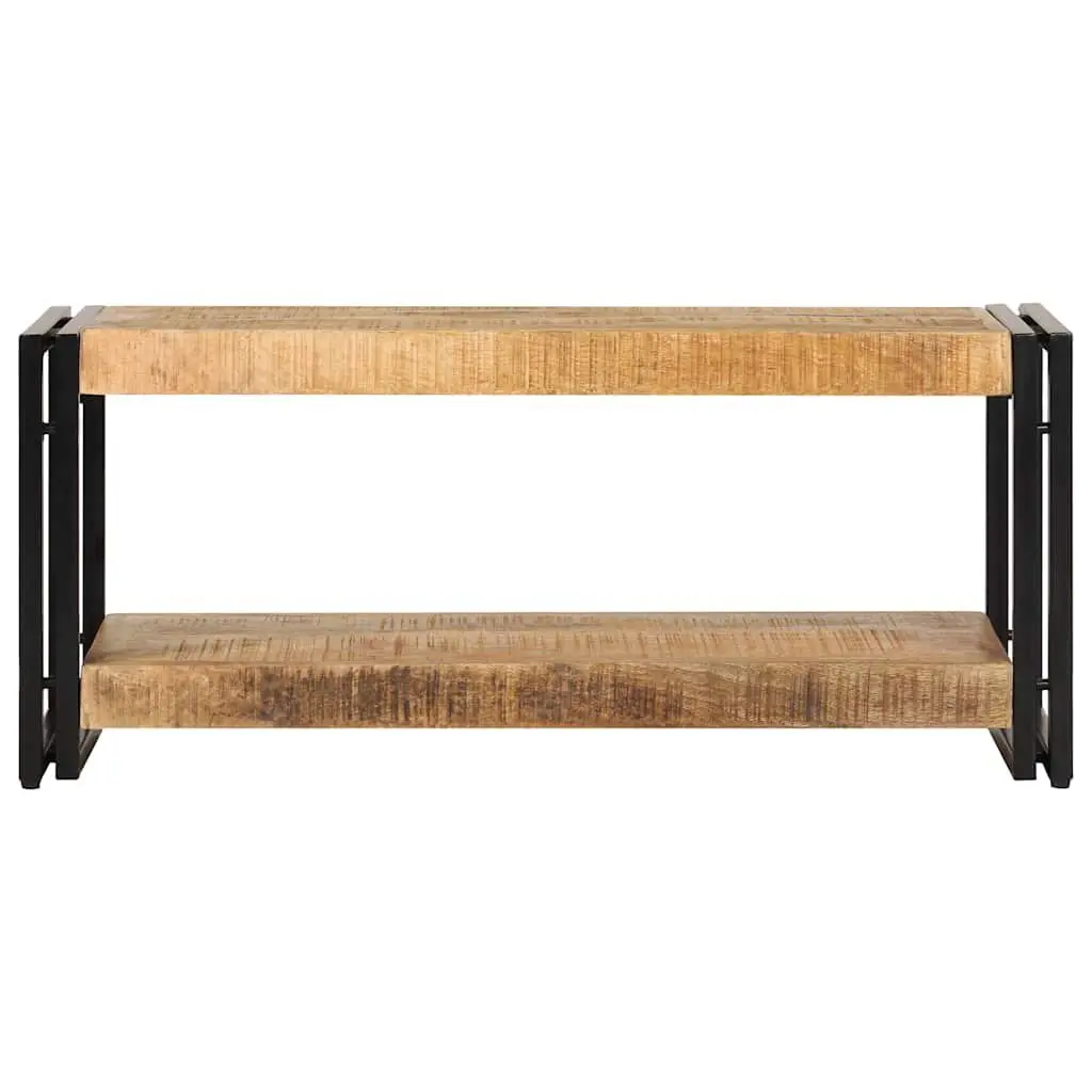 TV Cabinet Antique Style Solid Mango Wood 90x30x40cm Storage Unit Brown
