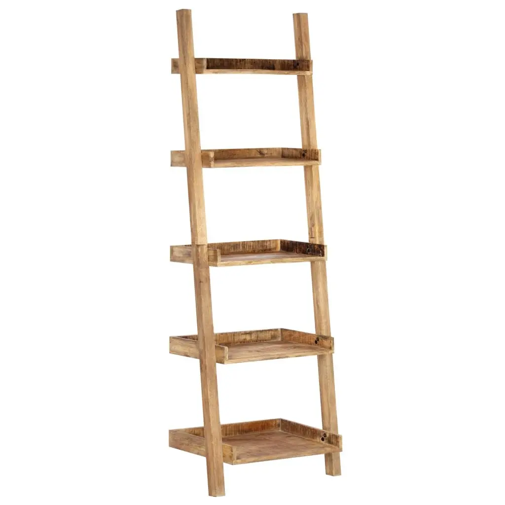 5-Tier Brown Ladder Shelf