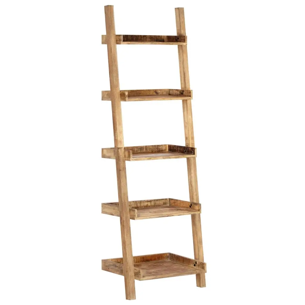 5-Tier Brown Ladder Shelf