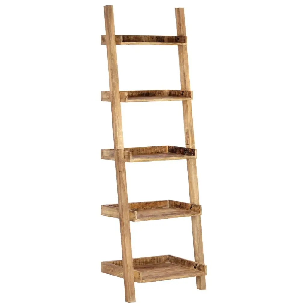 5-Tier Brown Ladder Shelf