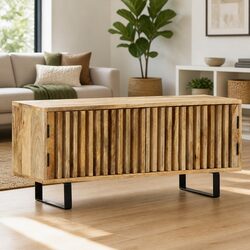 Your Friendly Brown Solid Mango Wood TV Cabinet
