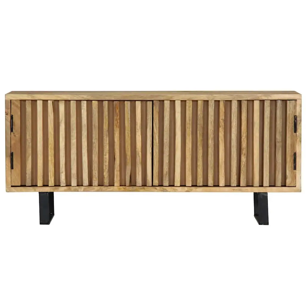 TV Cabinet 90x30x40 cm Brown Solid Mango Wood Storage Unit with Doors