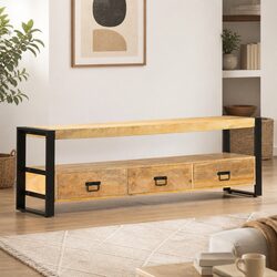 Friendly Rustic Lowboard TV Cabinet 150x30x45 cm