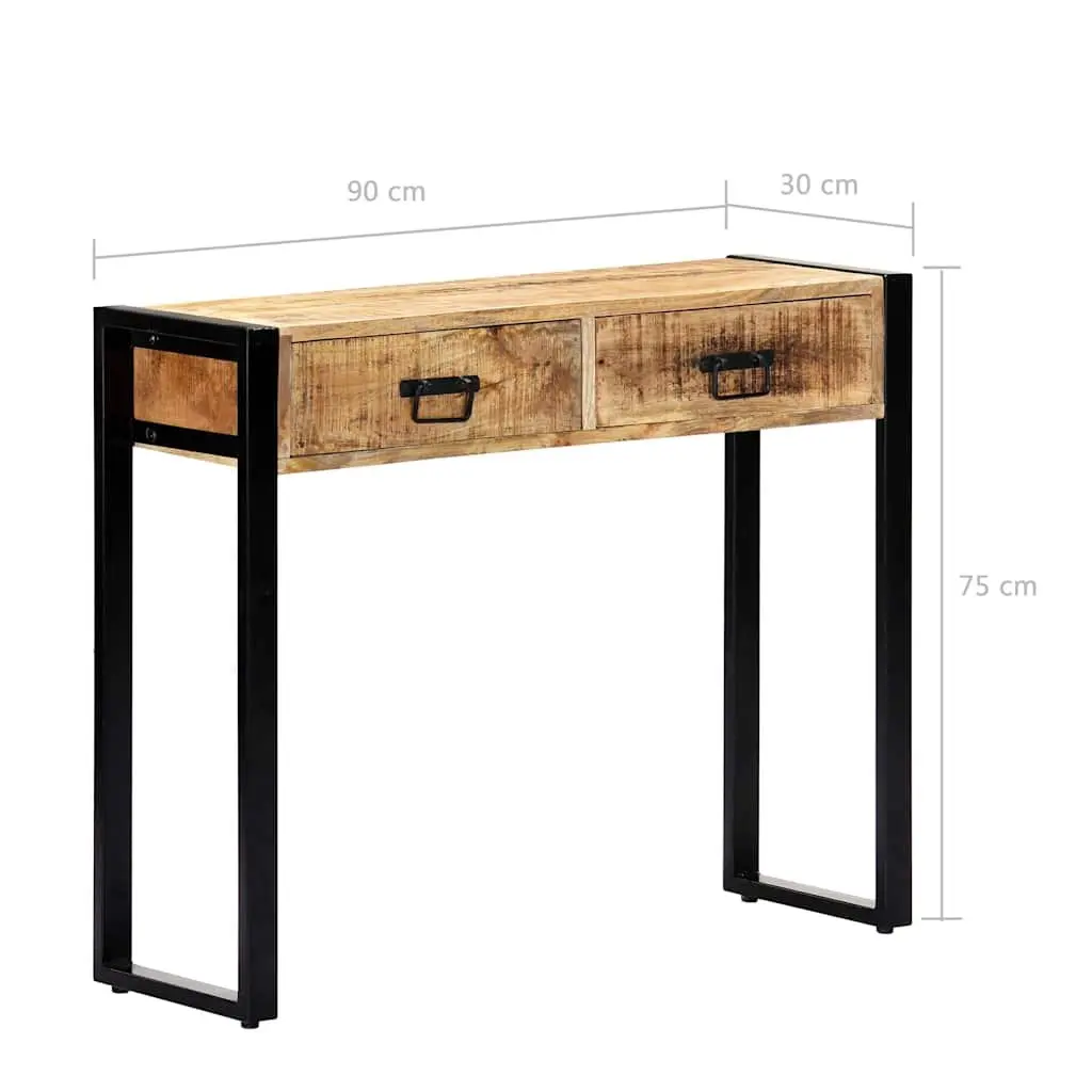 Console Table in Solid Mango Wood