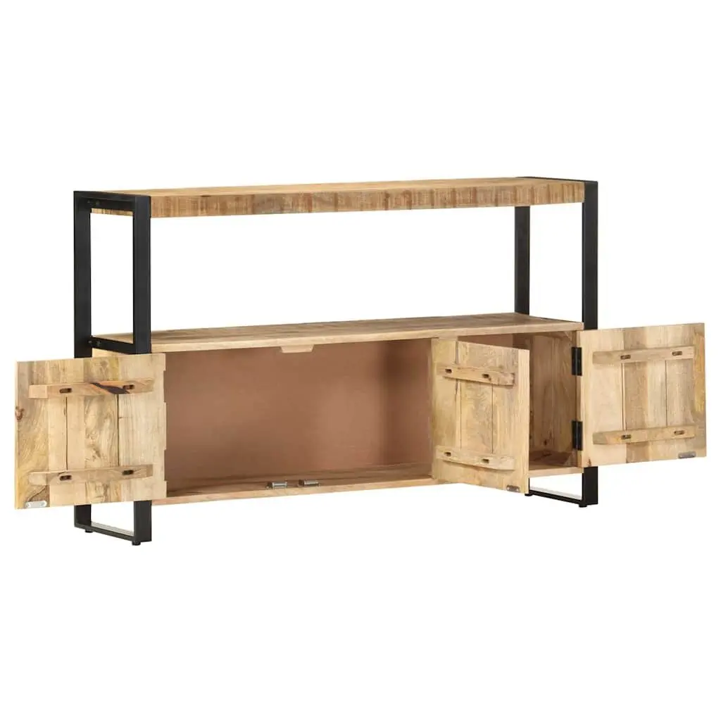 Side Cabinet 120x30x75 cm Solid Mango Wood Brown Sideboard Storage Furniture