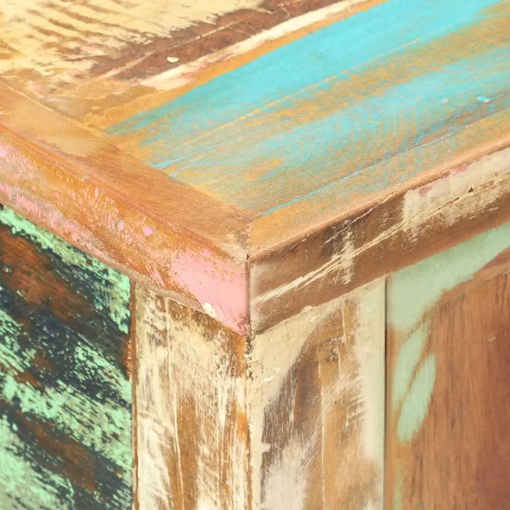 End Table Console Cabinet 120x40x75cm Solid Reclaimed Wood Drawers Shelf