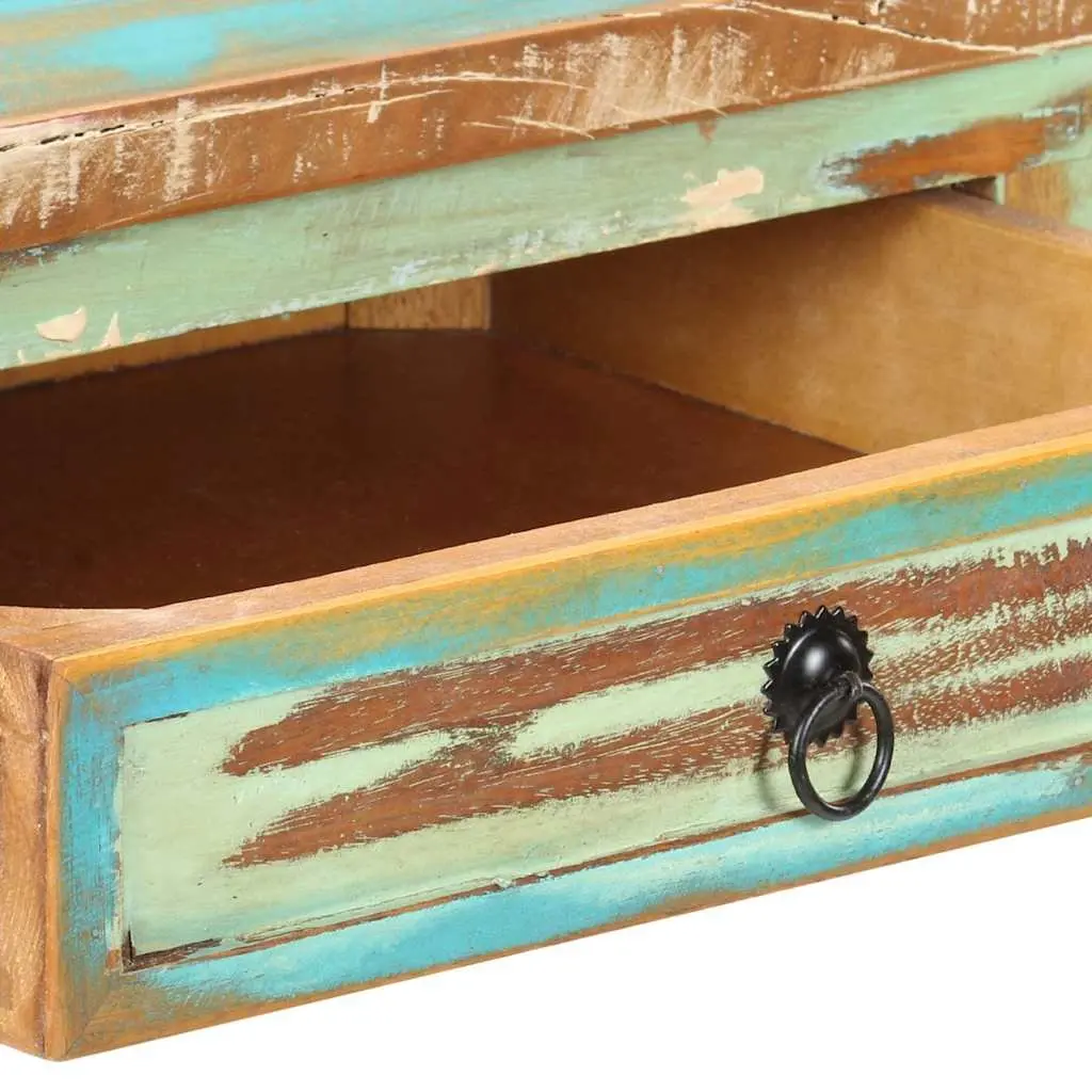 End Table Console Cabinet 120x40x75cm Solid Reclaimed Wood Drawers Shelf