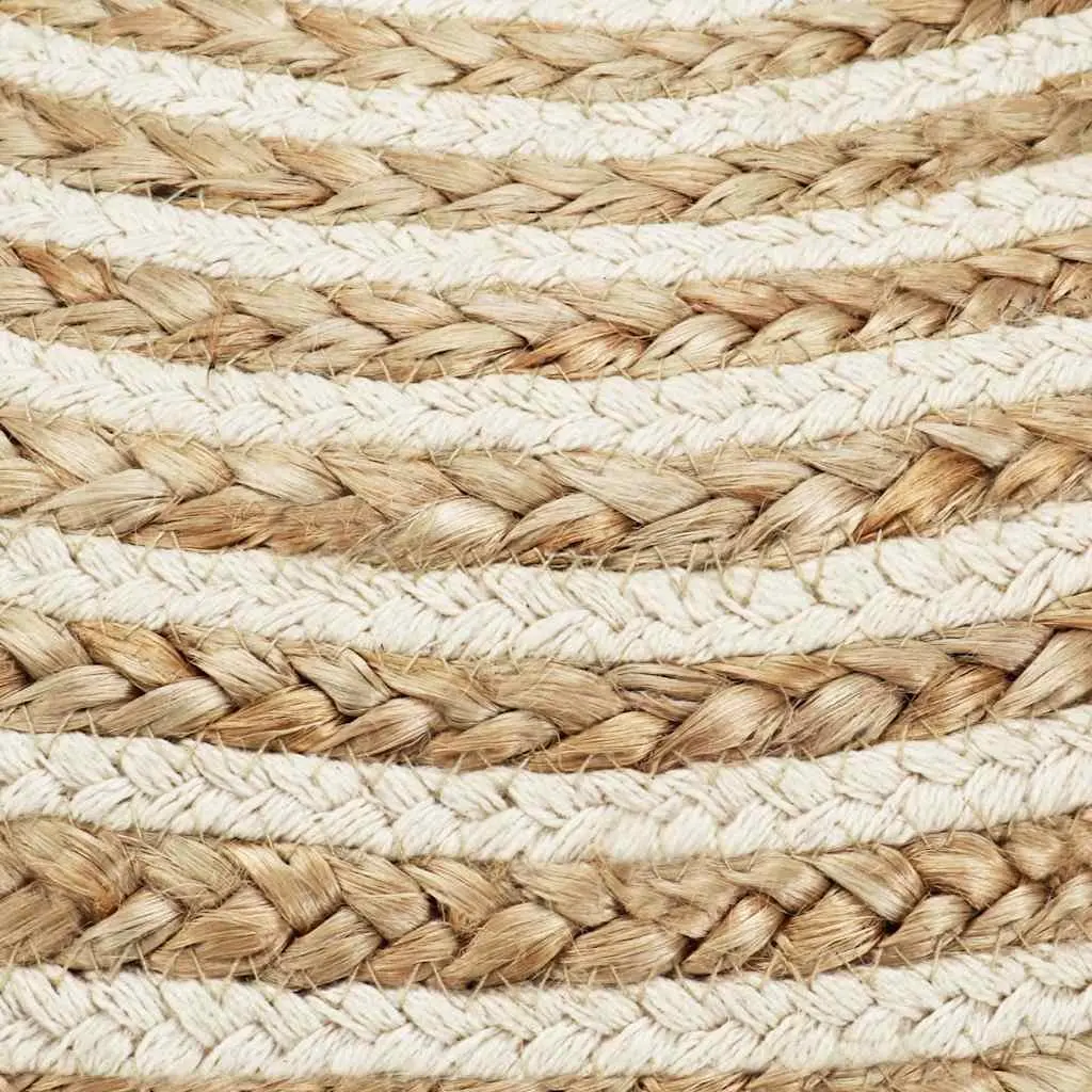 Jute Pouffe Footstool