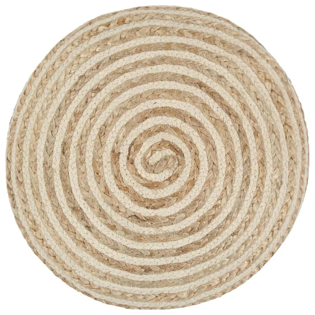 Handmade Jute Pouffe Footstool Braided Ottoman Foot Rest Home Decor 40x45cm