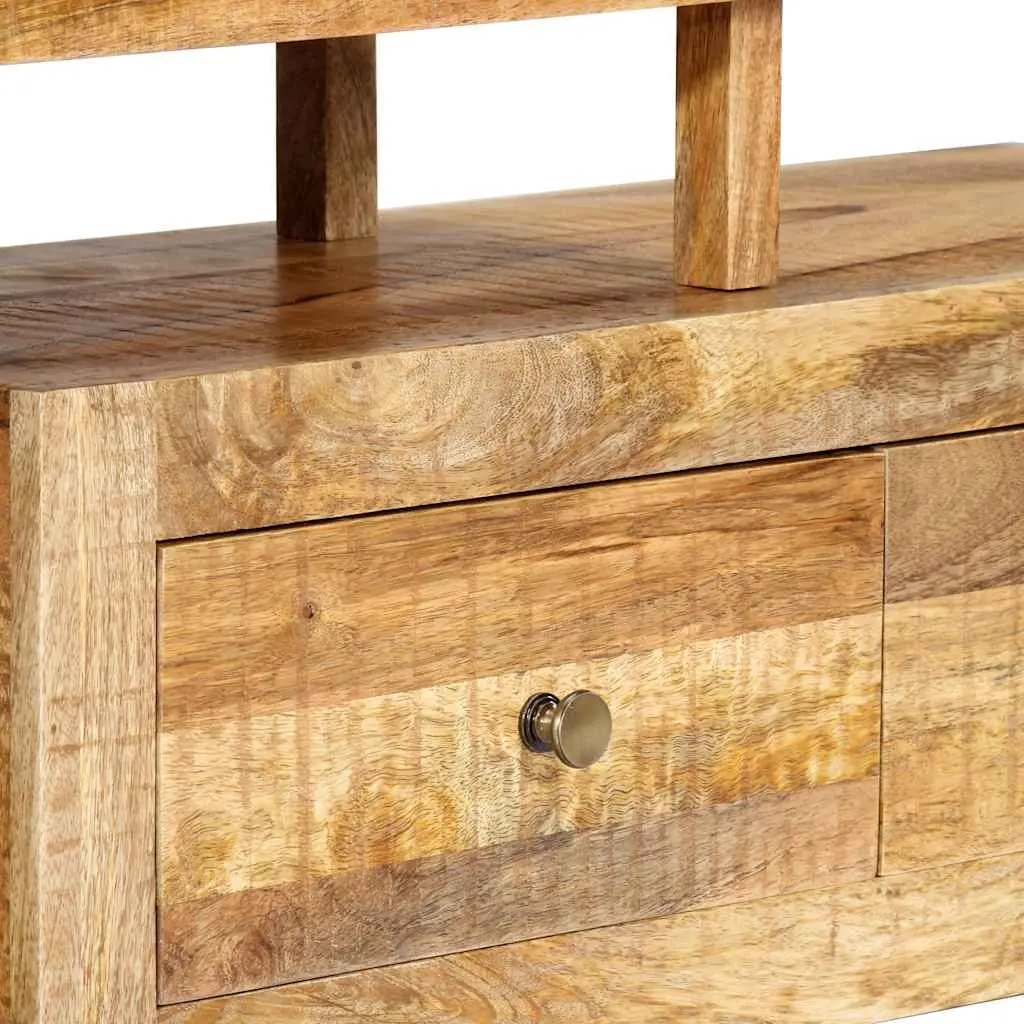 TV Cabinet Solid Mango Wood Brown 120x30x40cm Storage Unit