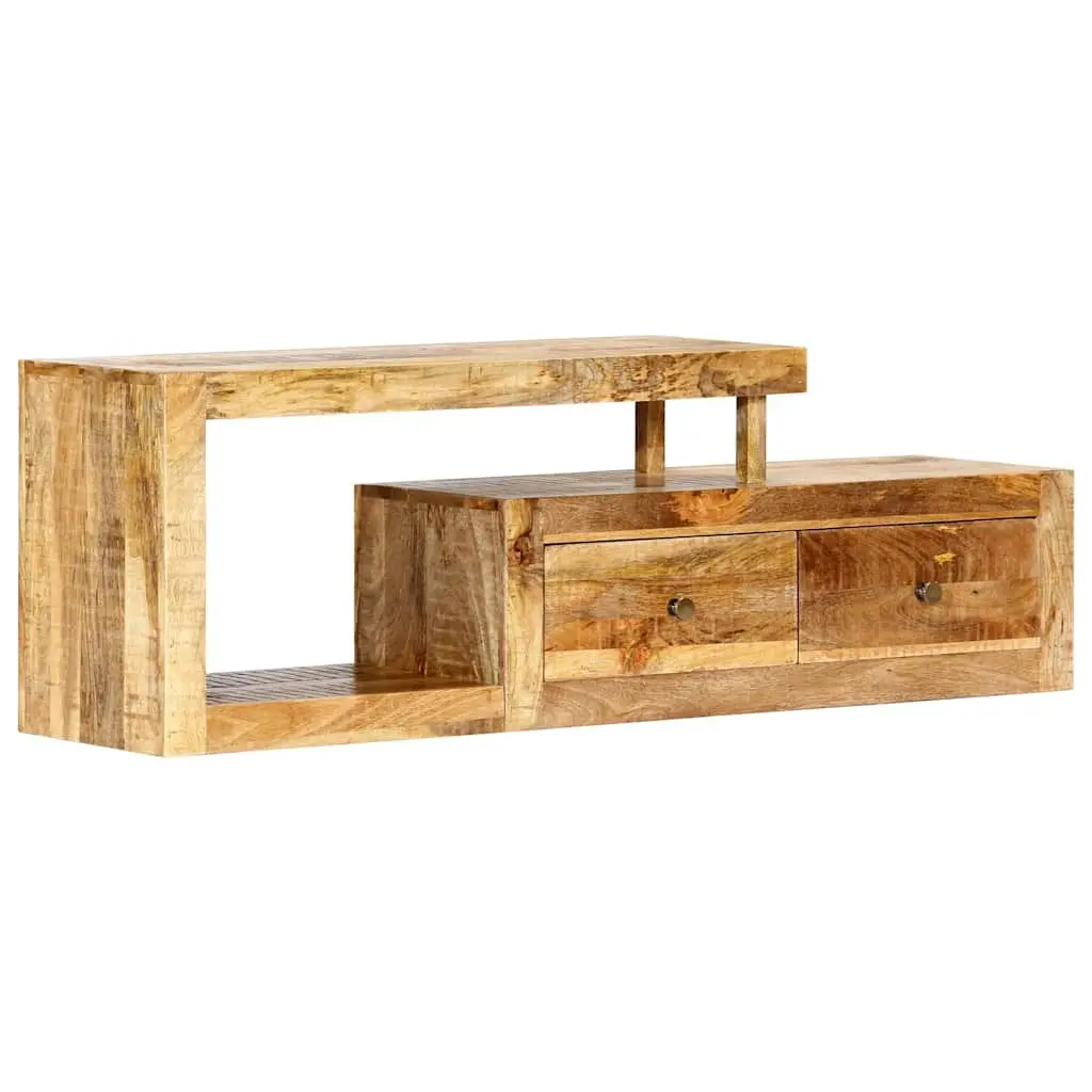 TV Cabinet Solid Mango Wood Brown 120x30x40cm Storage Unit