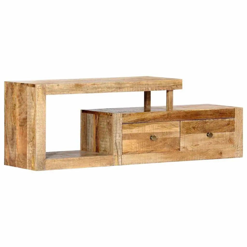 TV Cabinet Solid Mango Wood Brown 120x30x40cm Storage Unit