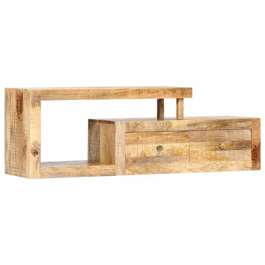 TV Cabinet Solid Mango Wood Brown 120x30x40cm Storage Unit
