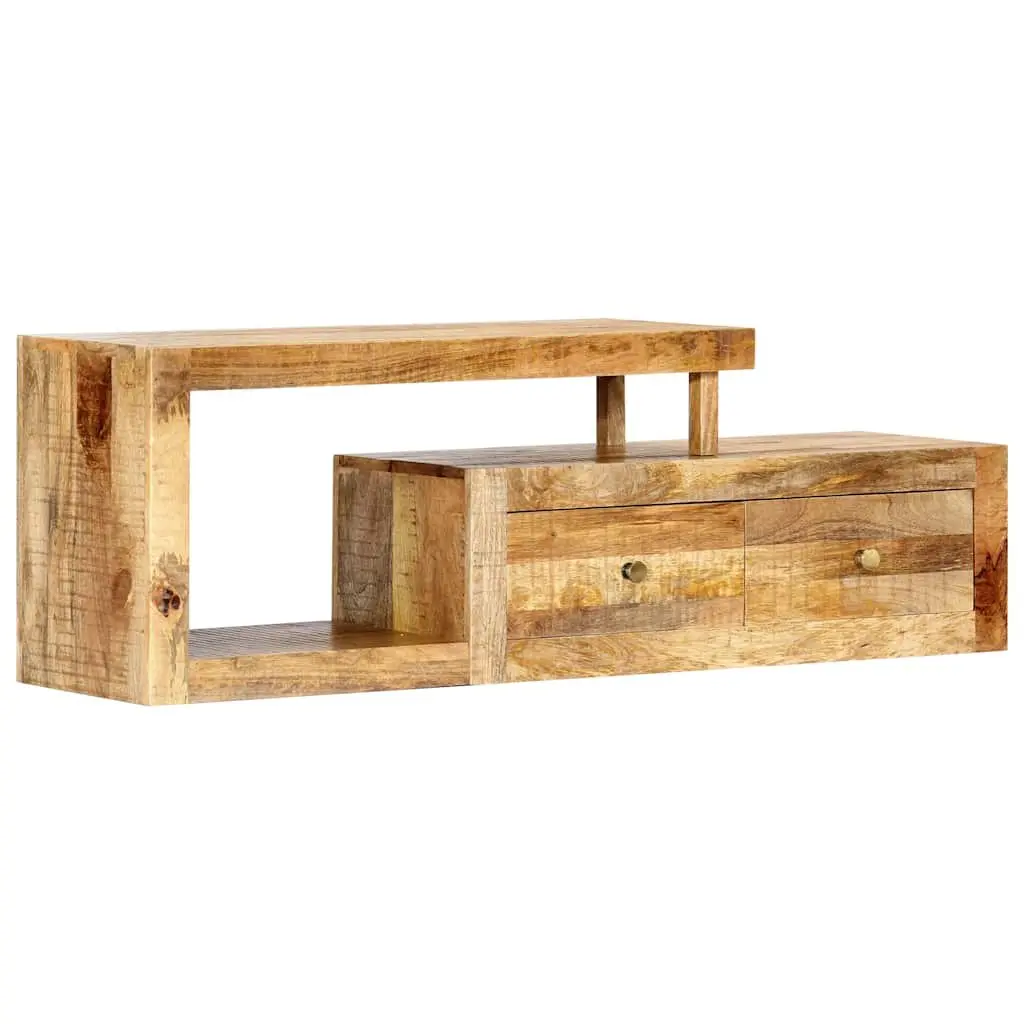 TV Cabinet Solid Mango Wood Brown 120x30x40cm Storage Unit